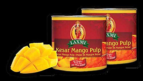 Laxmi, Mango Pulp Kesar, 30-Ounce (6 Pack) - Snacks & Savory
