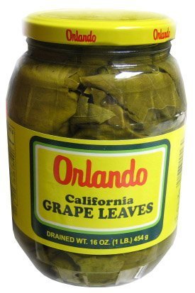 Orlando California Style Grape Leaves California Style - Tender Leaves Premium Quality- 16 Oz-475 Gm. Pack of 2 Jars -