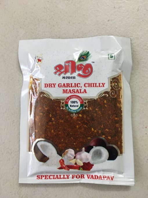 Shri G Dry Garlic, Chilli Masala 50 gms - Food / Masala / Dal