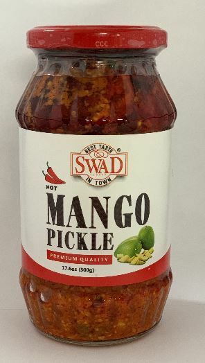 Swad Mango Pickle -hot 500 gms - Pickles & Paste
