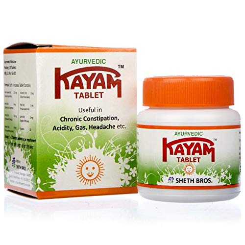 KAYAM Tablet Ayurvedic for Chronic Constipation Pack of 3 (30 Capsules Each)