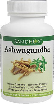Sandhu's Ashwagandha 60 capsules - Ayurveda & Remedies