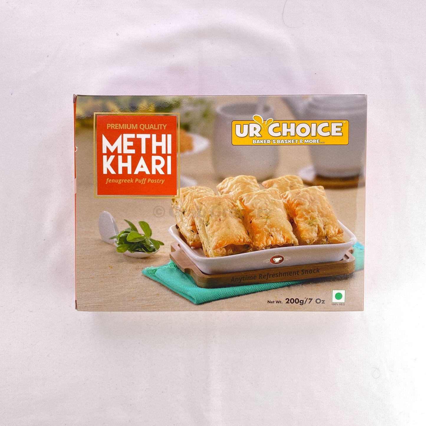 UR Choice Methi Khari puff pastry 200 gms - Biscuits & Cookies