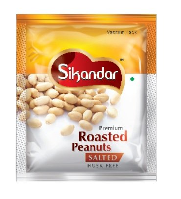 Sikandar Roasted Peanuts- Classic Salted 150 gms - Snacks & Savory
