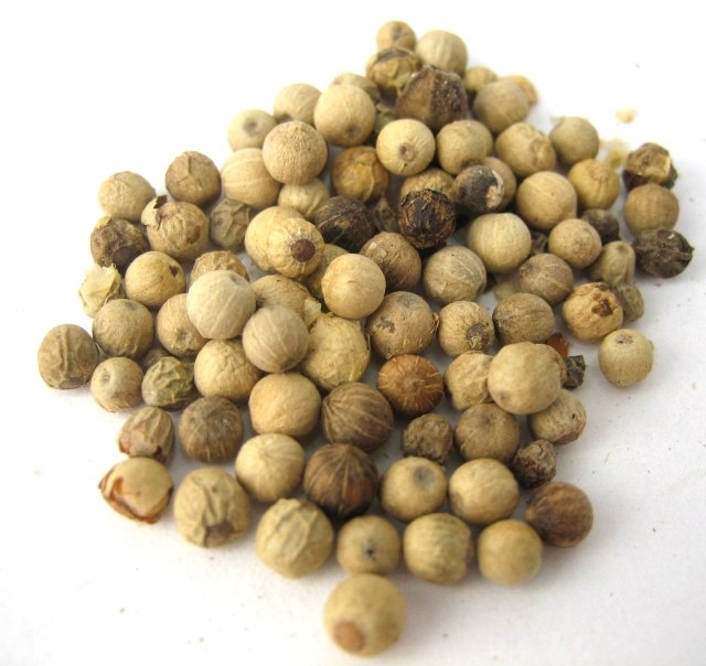 Radhey White Pepper Whole 100 gms - Food / Masala / Dal
