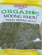 Swad Organic Moong Whole 2 lbs - Atta / Rice / Dal