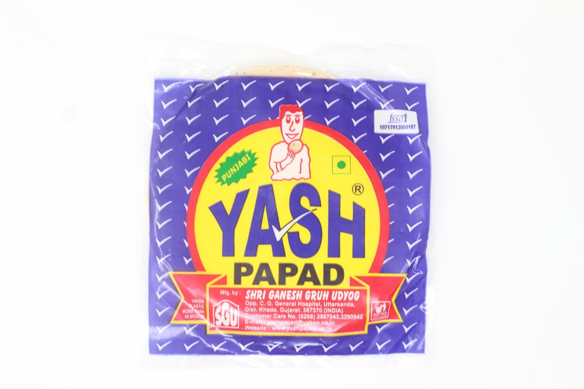 Yash Papad- Only Garlic 200 gms - Papad