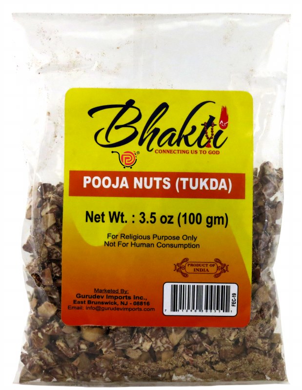 Pooja Hut Pooja Nuts Tukda- 100 gms - Hindu Puja Items