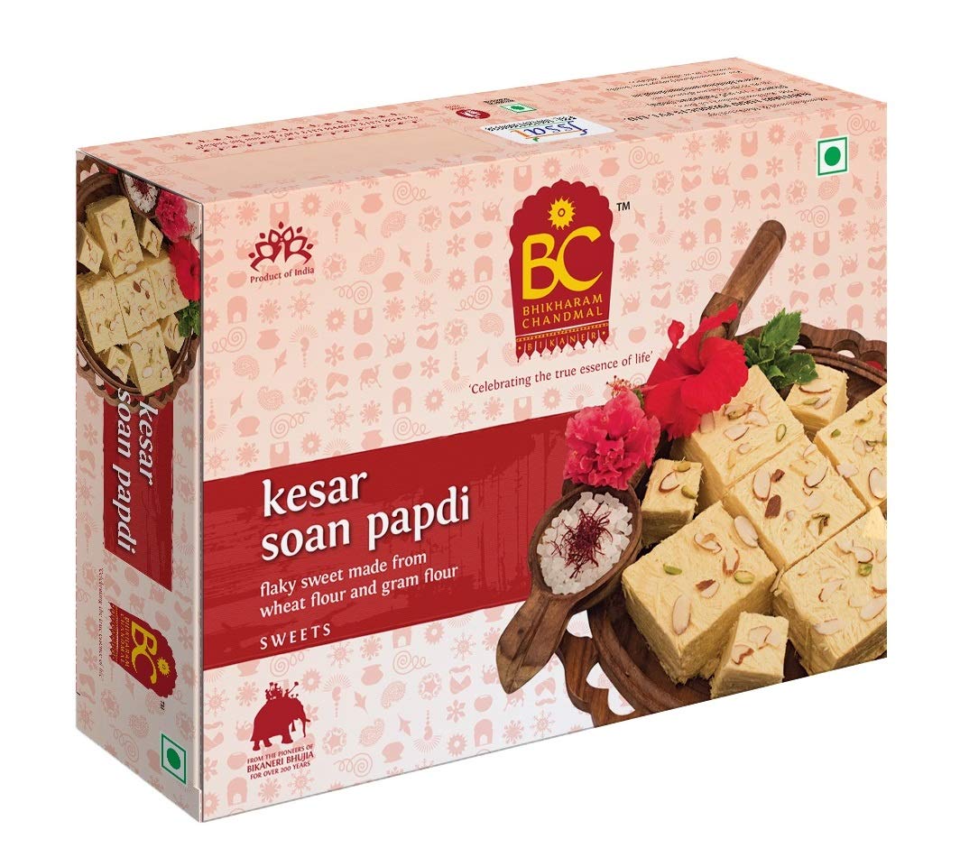 Bhikharam Chandmal Kesar Soanpapdi 500 gm