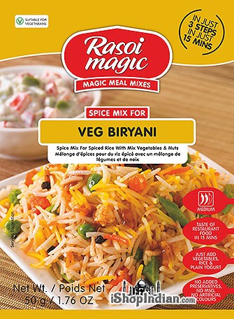 Rasoi Magic Spice Mix- Veg Biryani 50 gms - Food / Masala / Dal