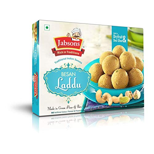 Jabsons Besan Laddu 400 gms - Snacks & Savory