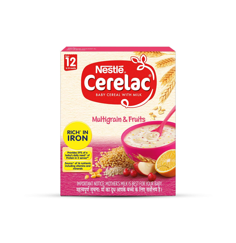 Nestle Cerelac- Multigrain & Fruits 300 gms - Food / Masala / Dal
