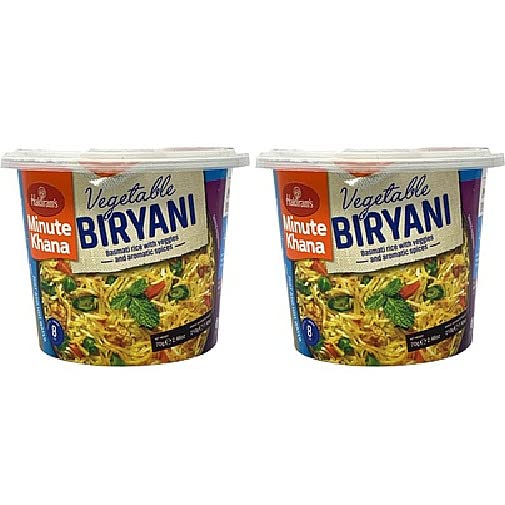 Pack Of 2 - Haldiram's Minute Khana Vegetable Biryani - 70 Gm - Haldiram Minute Khana