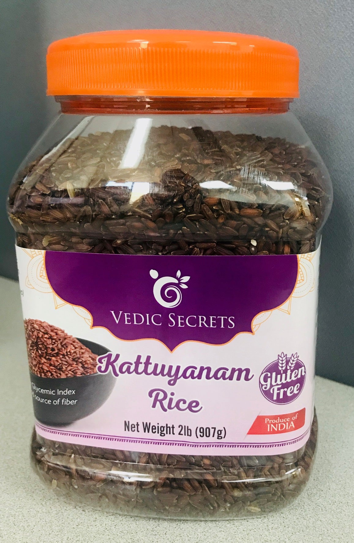Vedic Secrets - Kattuyanam Rice 2 lbs - Atta / Rice / Dal