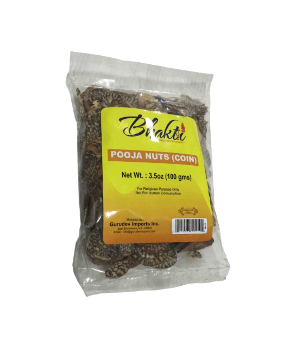 Pooja Hut Pooja Nuts Coin- 100 gms - Hindu Puja Items