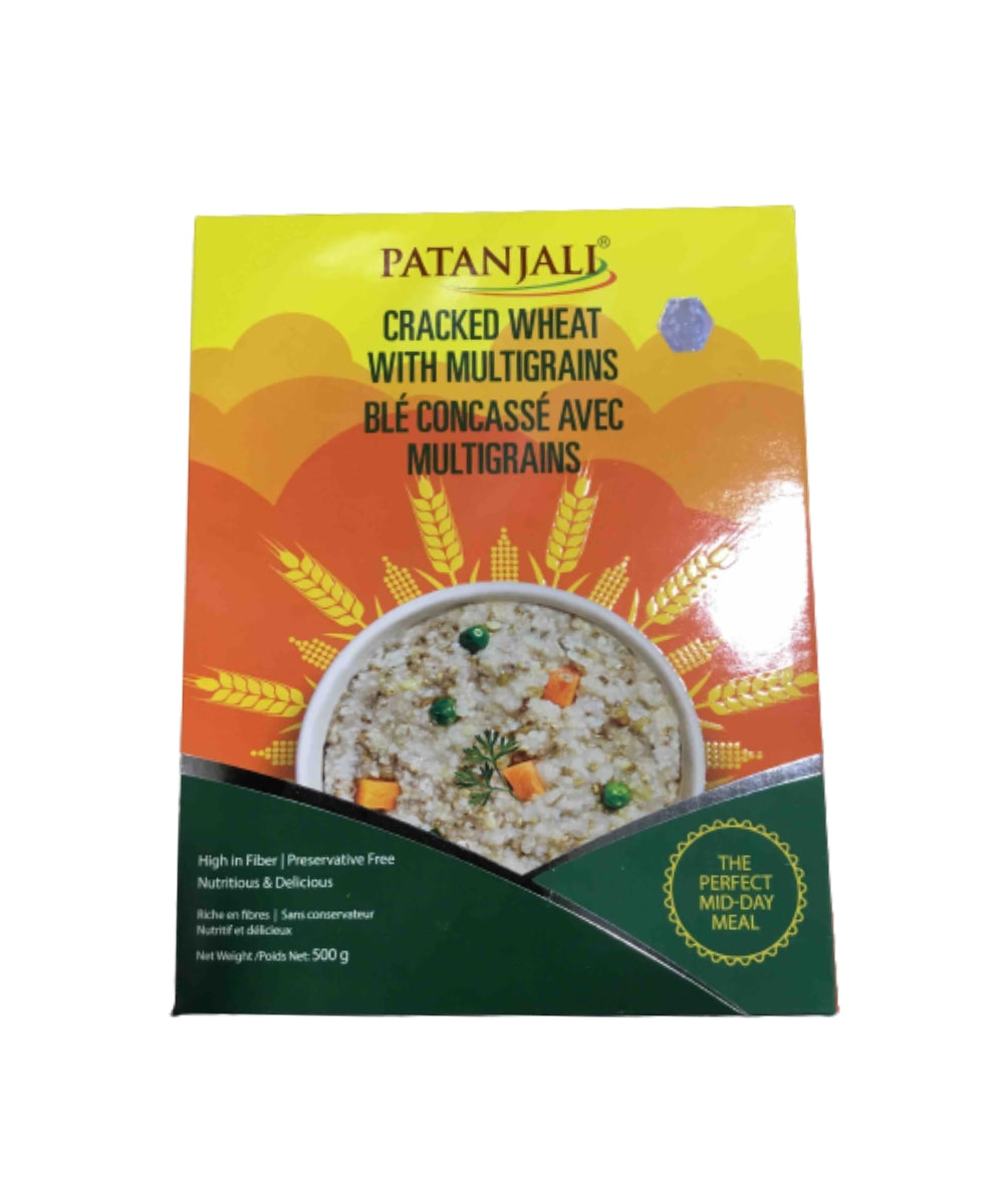 Patanjali Cracked Wheat With Multigrains 500 gms - Snacks & Savory