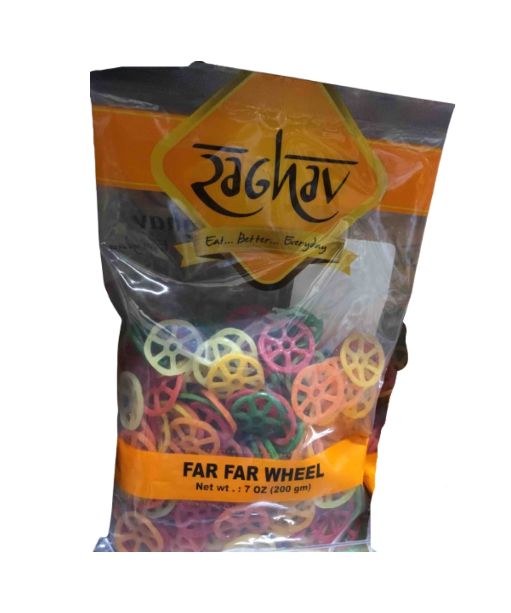 Raghav Far Far Wheeel 200 gms - Snacks & Savory