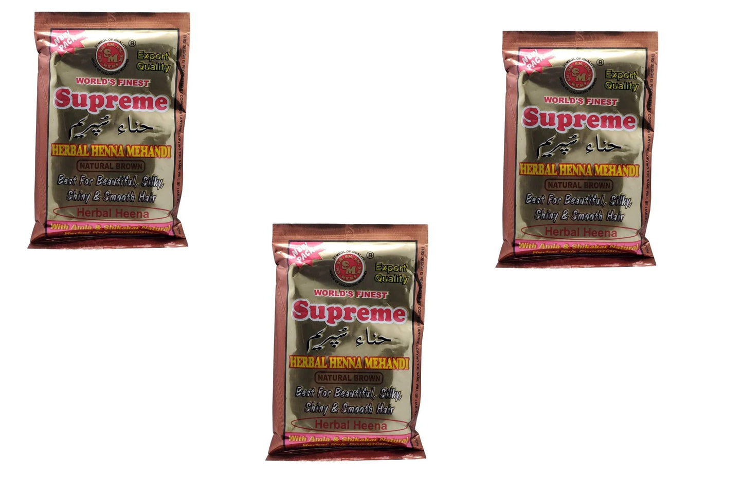 Supreme Herbal Henna (3 X NATURAL BROWN)