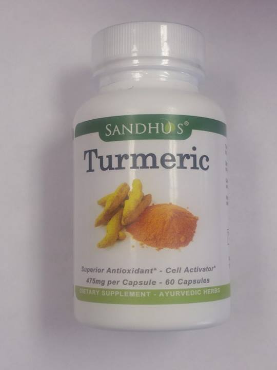 Sandhu's Turmeric 60 capsules - Ayurveda & Vitamins
