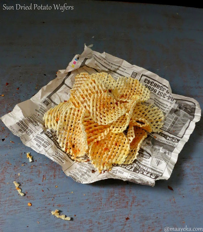 Shreeji Sago Potato Chips -Fry And Eat-Green Chili & Cumin 400 gms - Food / Masala / Dal