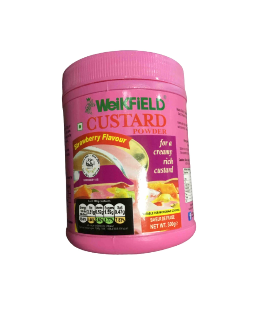 Weikfiellld Custard Powder -strawberry 300 gms - Snacks & Savory