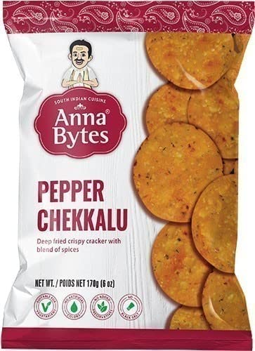 Anna Bytes Pepper Chekkalu - Crispy Crackers - Pack of 3