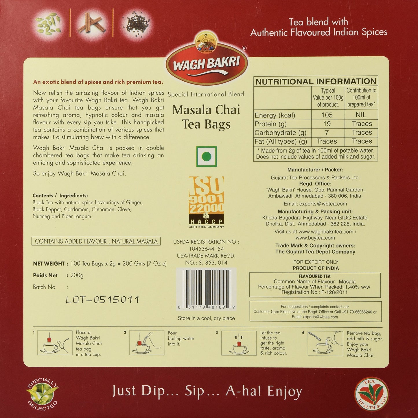 Swad Ondhawa Flour 2 lbs - Food / Masala / Dal