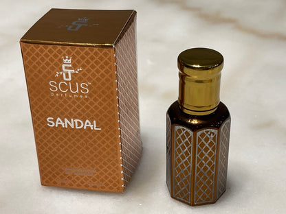 Sandal 12 ML Concentrated Fragrance (0.41 fl. oz.) - by SCUS Perfumes - Bath & Shower