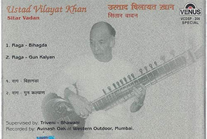 Ustad Vilayat Khan...Sitar Vadan. Classic Raaga Collection (Brand New Single Disc Audio Cd, Released By Venus) [Audio CD] Ustad Vilayat Khan