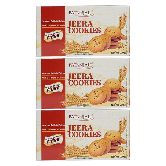 Patanjali Jeera Biscuit (Pack Of 3) - 200g