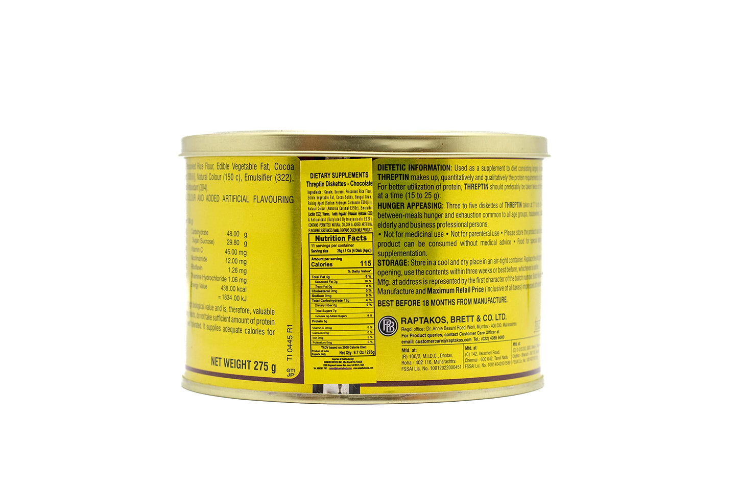SHASTHA FOODS Threptin Diskettes - Chocolate 275 GMS (Pack of 1)