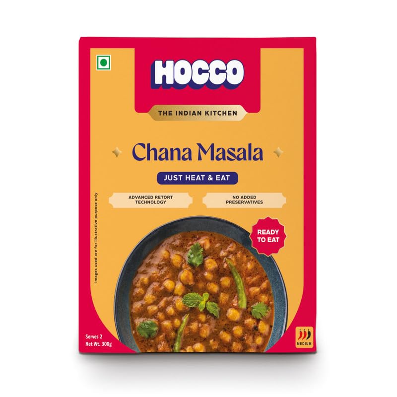 HOCCO Chana Masala Ready to Eat, 300gm (Pack of 1)