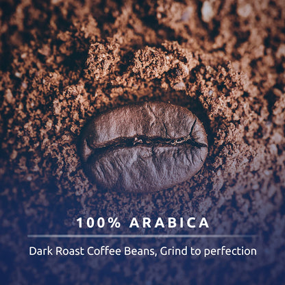 Caf Najjar, Turkish Coffee, 100% Arabica Coffee Beans, Ground Coffee, Dark Roast, Lebanese Coffee, Arabic Coffee, Coffee Beverages, Works with Turkish Coffee Machine. (1, 1 Pound)