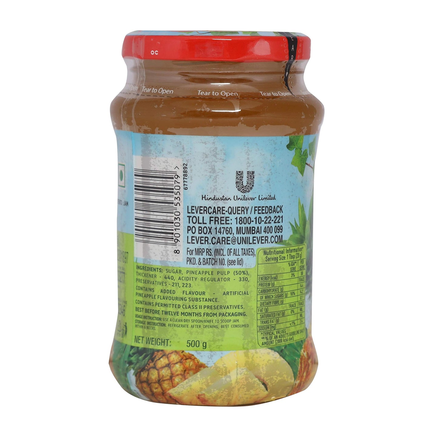 Kissan Pineapple Jam 500 gms - Sauce & Ketchup
