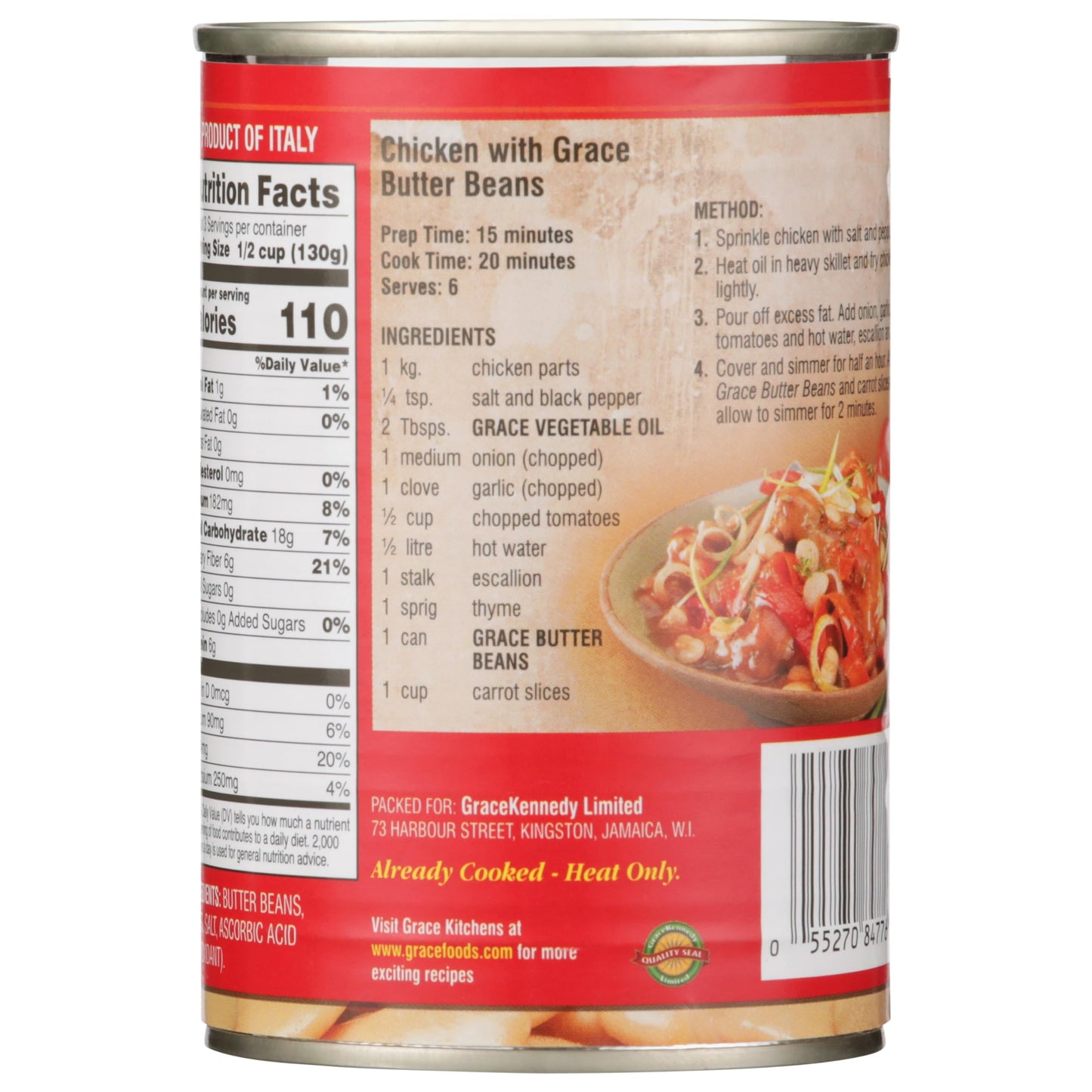 Grace Butter Beans, 14oz