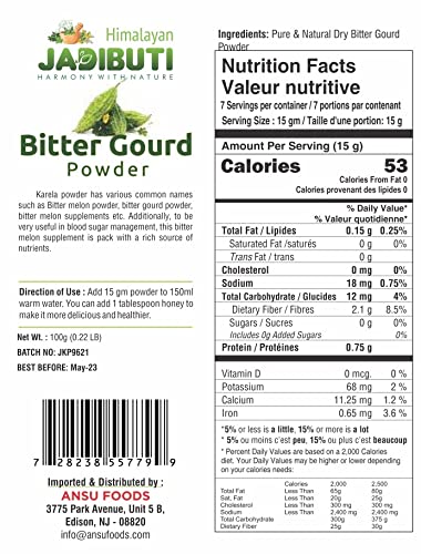Himalayan Jadibuti Bitter Melon Powder 100 gm