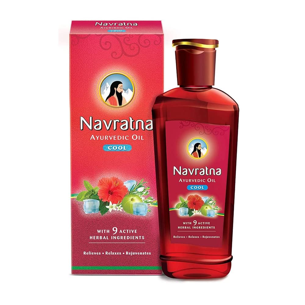 Ayurvedic Oil | Cool With 9 Active Herbal Ingredients | 500ml (16.90 Fl Oz)