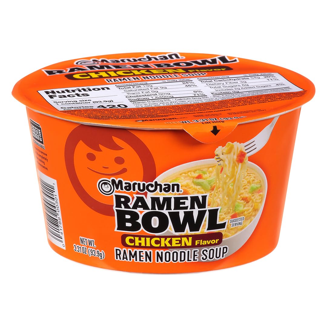 Maruchan Bowl Chicken, 3.31 Oz, Pack of 6