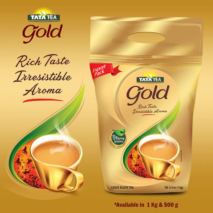 Tata Tea Gold, Loose Leaf Premium Black Tea, 1 KG