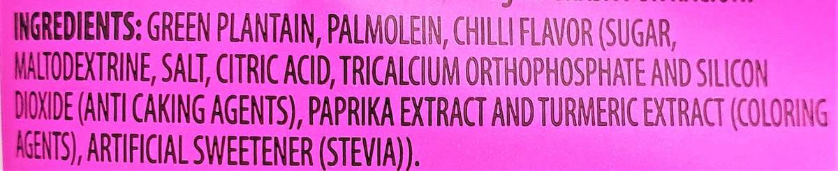 Grace Sweet Chili Plantain Chips 2.5oz - Platanitos, Non-GMO, Gluten Free, No Trans Fat (6 Packs)