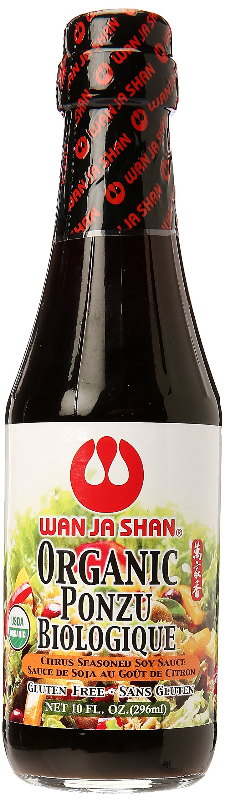 WAN JA SHAN Organic Ponzu Sauce Citrus Seasoned Soy Sauce, 10 FZ