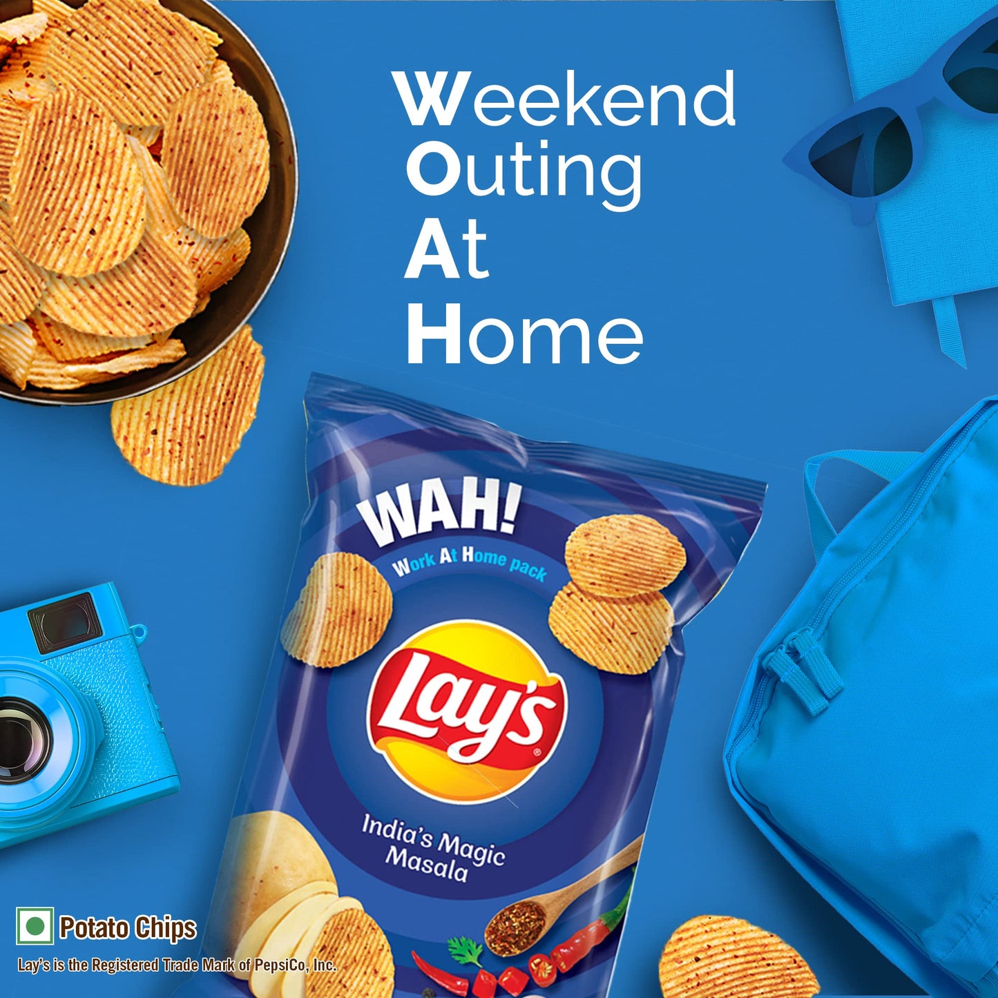 Lay's Chips-india's Magic Masala 52 gms - Indian Snack