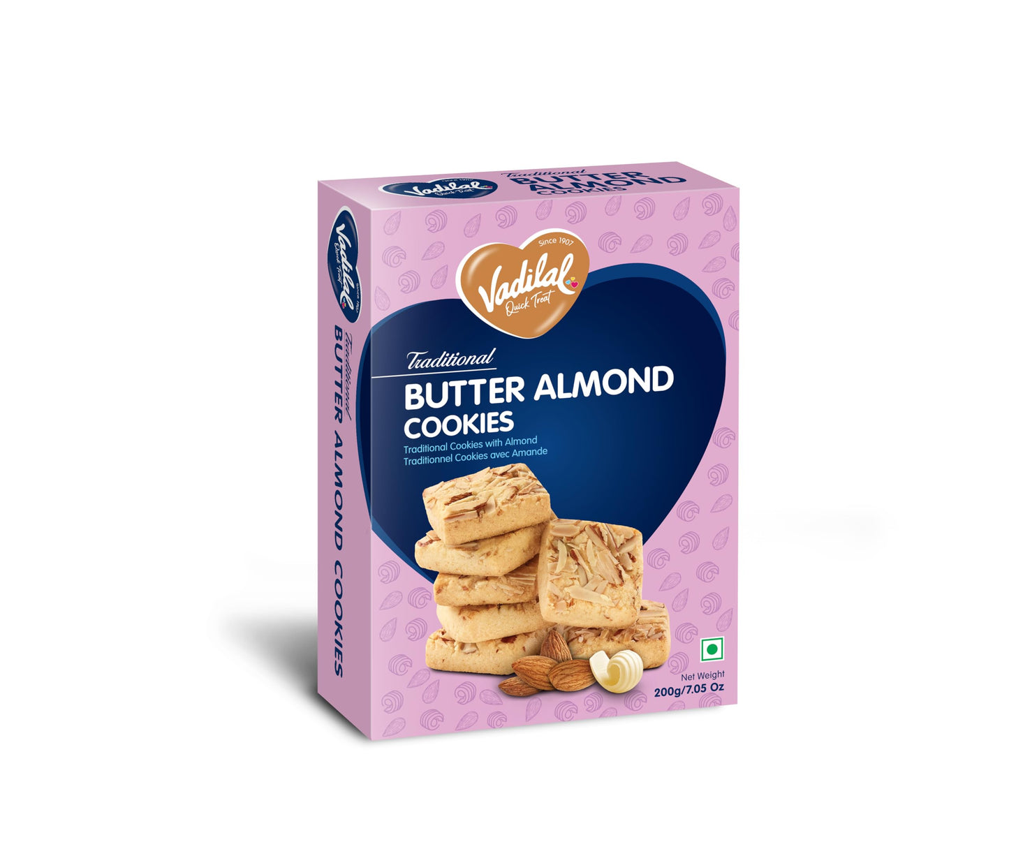 Vadilal Quick Treat Butter Almond Cookies 200 gm