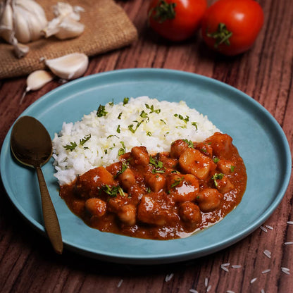 Ashoka Ready to Eat Indian Meals Since 1930, 100% Vegan Aloo Choley, All-Natural Traditionally Cooked Indian Food, Plant-Based Meals, Gluten-Free and with No Preservatives, 10 Ounce