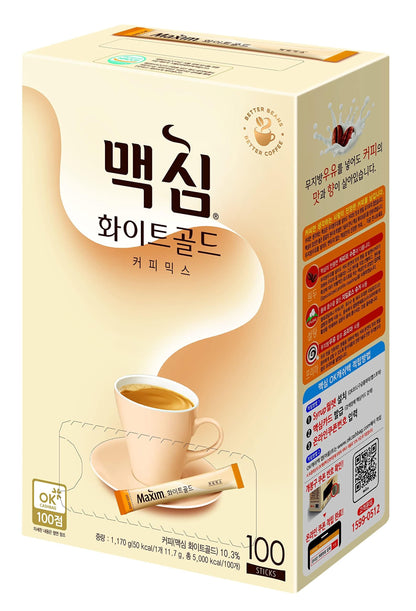 Maxim White Gold Instant Coffee - 100pks (Packaging May Vary)
