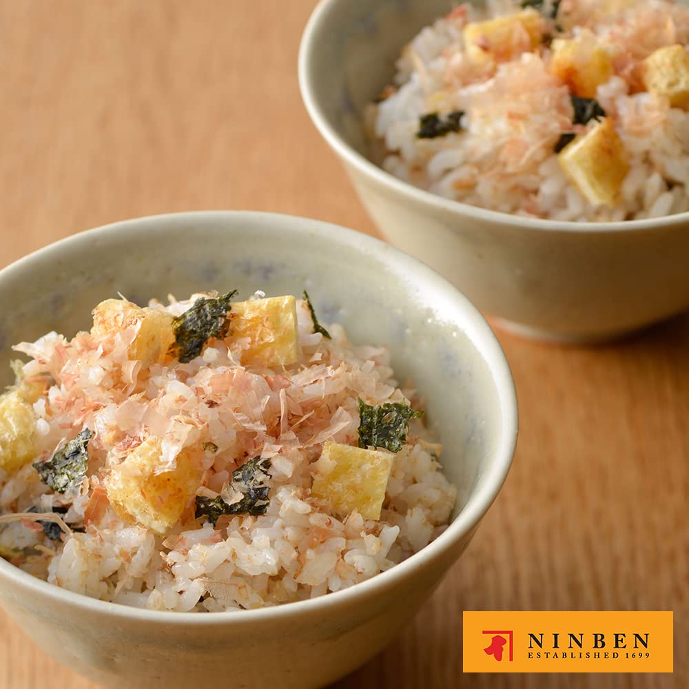 [Ninben] Authentic Dried Bonito Flakes (Hana Katsuo: ) Fresh Pack | Japanese Katsuobushi () | Fresh & Original Flavor | Dried Shaved Skipjack Tuna | Product Of Japan (0.95 Oz x 5 Packs + 1 Bonus Pack)