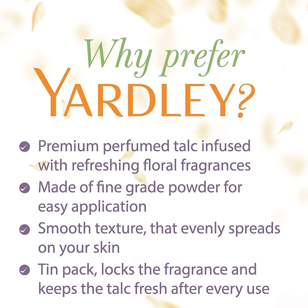 Yardley London Fresh Floral Fragrance Locked in a Fine & Silky Perfumed Talcum Powder (Yardley London Imperial Sandalwood, Pack of 3 250Gram) -...