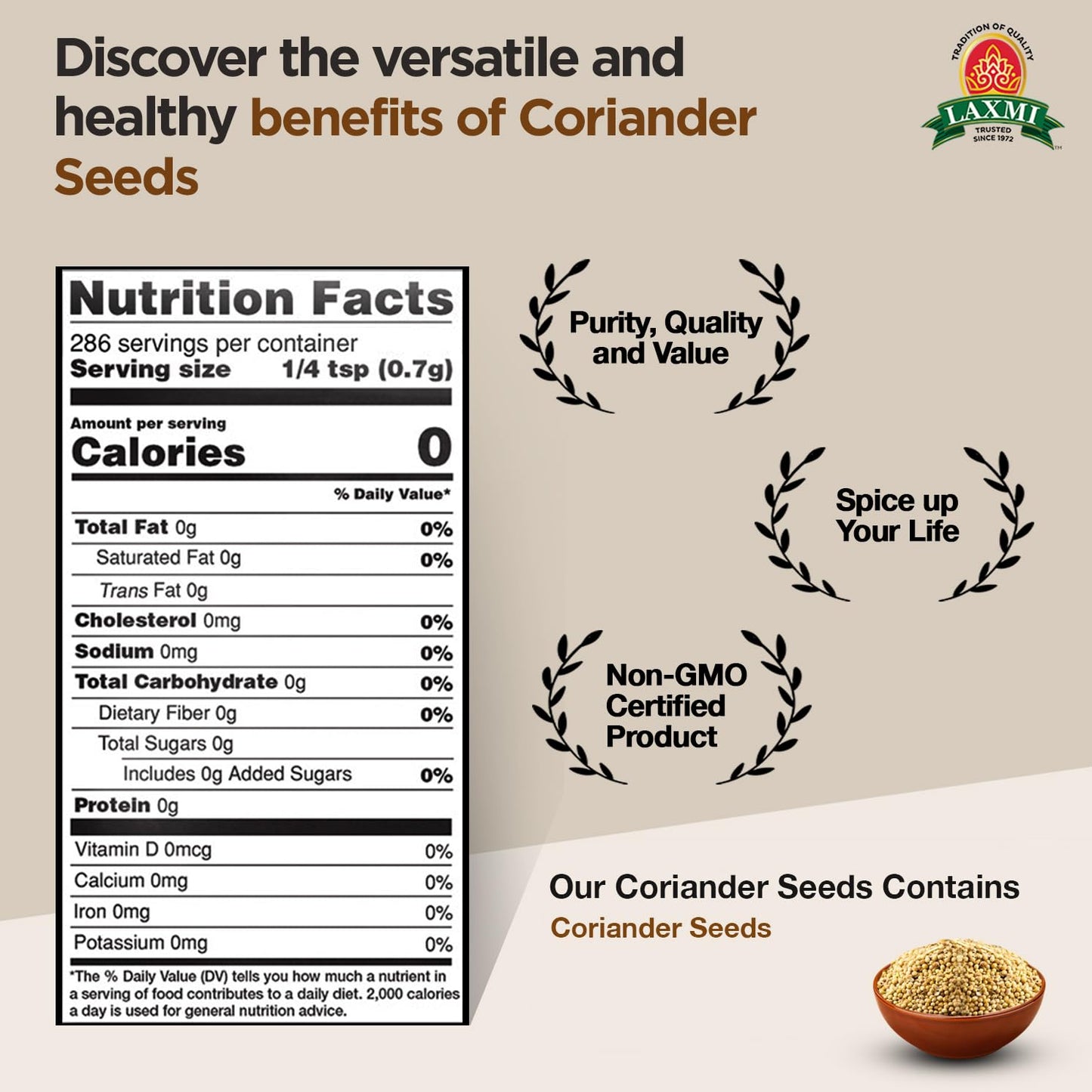 Laxmi Coriander Seeds 200 gms