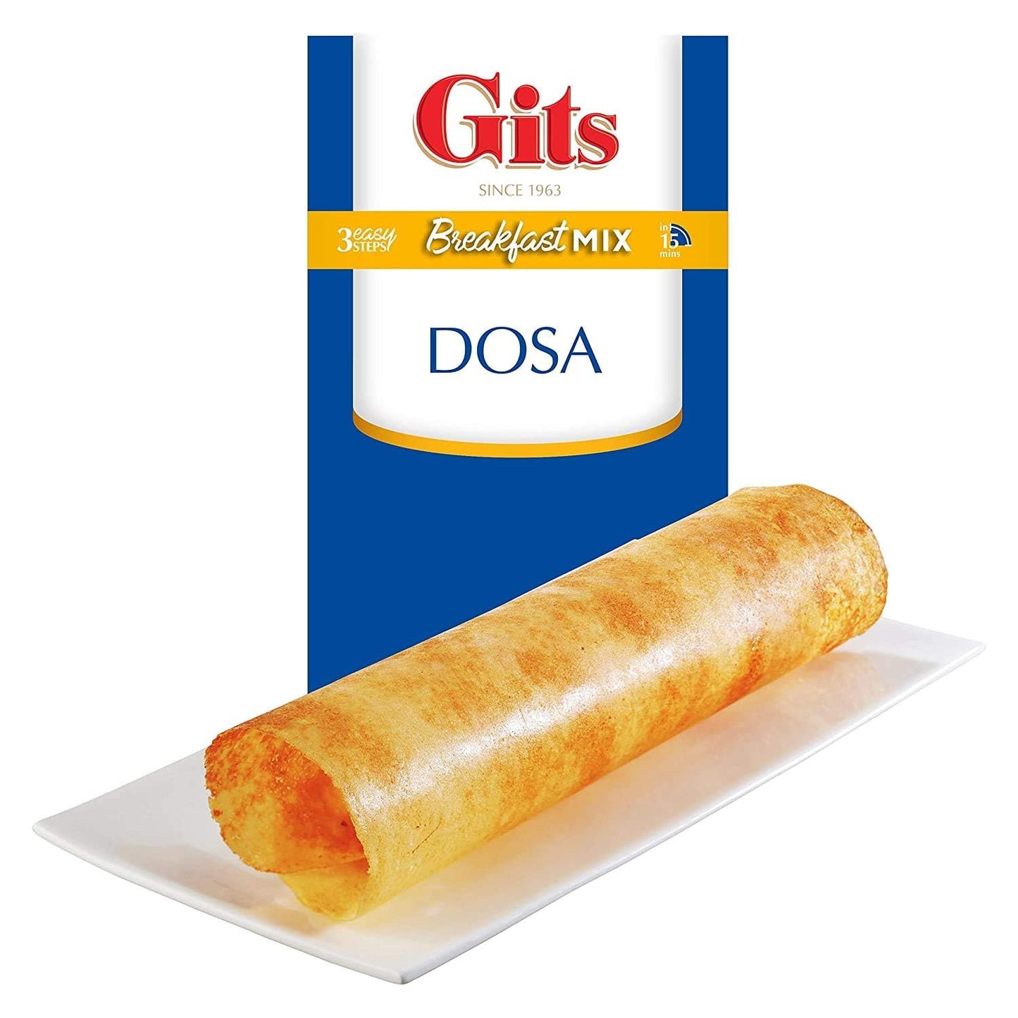 Gits Instant Mix Box - 600gm (Pack of 3 x 200gm) | Ready to Cook Indian Breakfast/Lunch/Dinner/Snack Meal | No Artificial Colors, Flavors, Preservatives, 100% Vegetarian, Easy Recipe (Dosa)