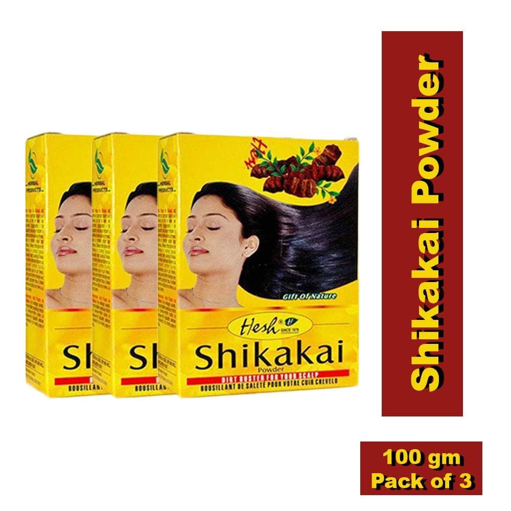 Shikakai Powder 3.5oz (100g) - Hesh Pharma (Pack of 3)
